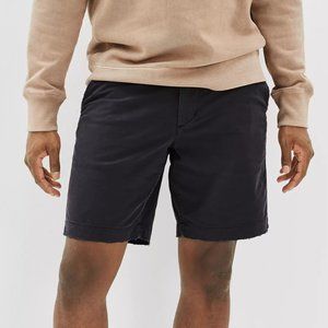 NWT AE Flex 9" Lived-In Khaki Short Black Men's Size 42